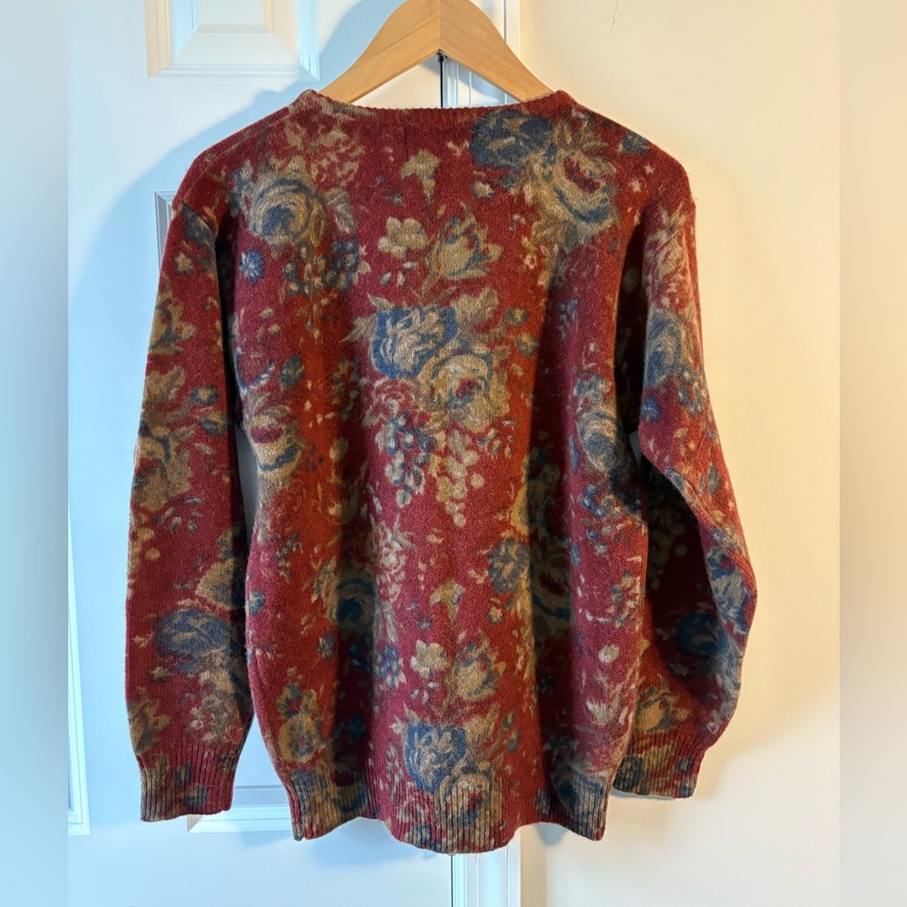 Vintage Ralph Lauren Floral Wool Sweater - Picture 5 of 9